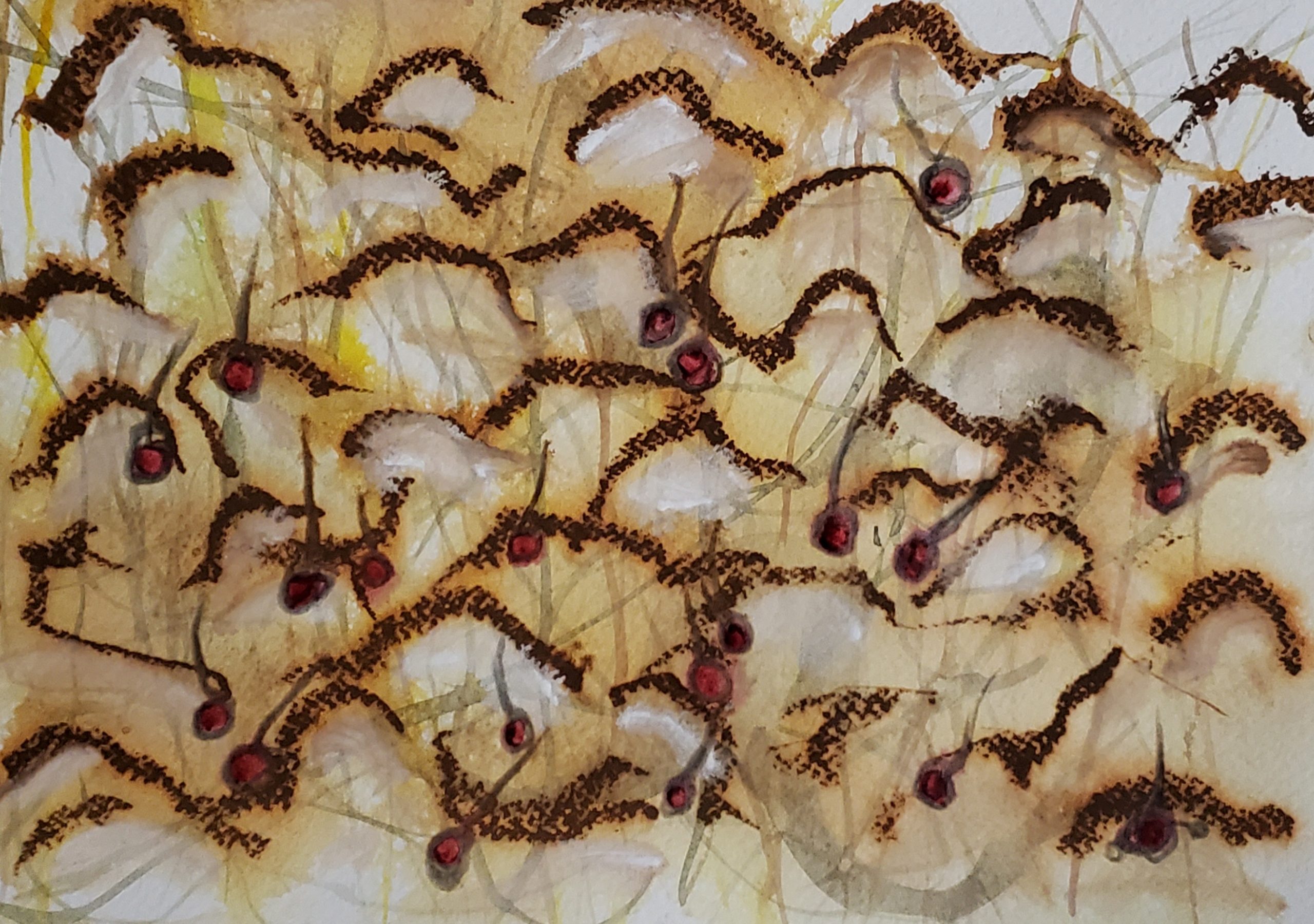 Wave marks in the sand